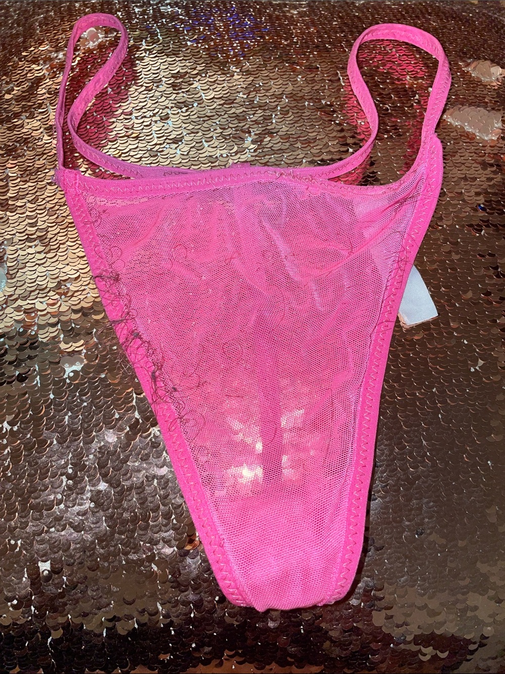 Pink G String-Very Well Worn